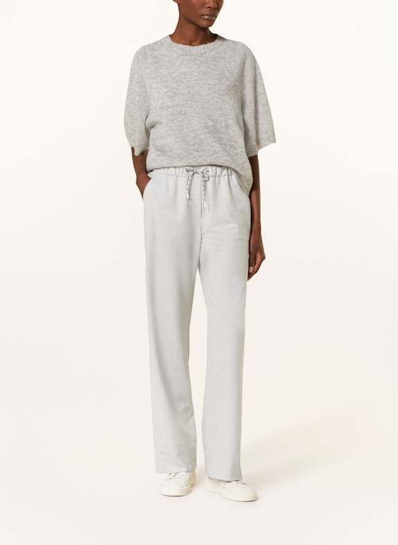 MARC CAIN Strickshirt mit Alpaka 810 silver grey