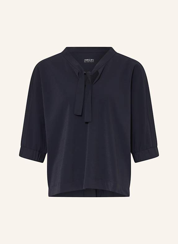MARC CAIN Blusenshirt mit Schluppe und 3/4-Arm 394 navy
