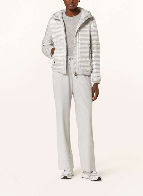 MARC CAIN Lightweight down jacket 803 silver cloud
