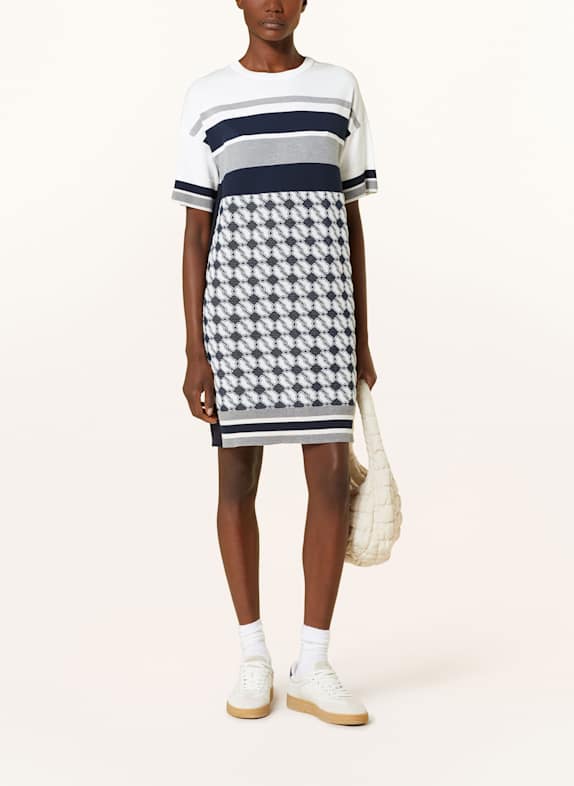MARC CAIN Kleid im Materialmix 394 navy