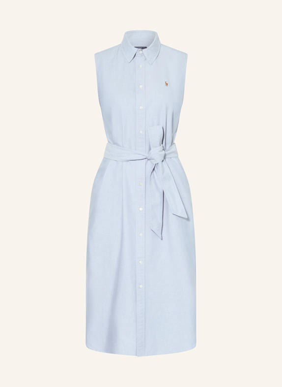 POLO RALPH LAUREN Hemdblusenkleid HELLBLAU