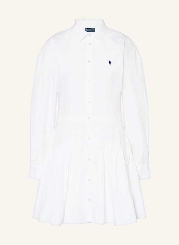 POLO RALPH LAUREN Hemdblusenkleid WEISS