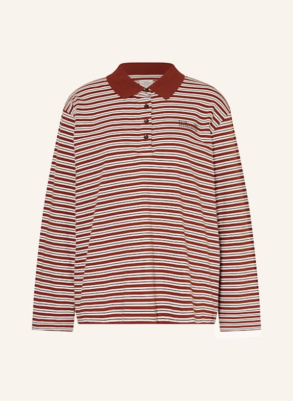 BAUM UND PFERDGARTEN Jersey-Poloshirt JEANNI BRAUN/ CREME/ SCHWARZ
