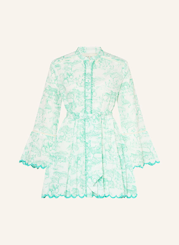 MISS JUNE Kleid MINT/ WEISS