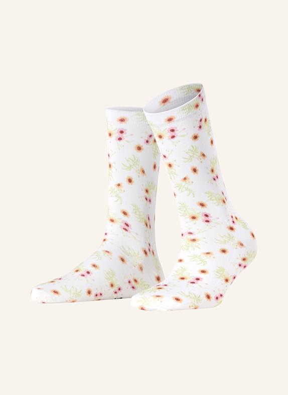 Burlington Socken FLORAL ROMANCE 2000 WHITE