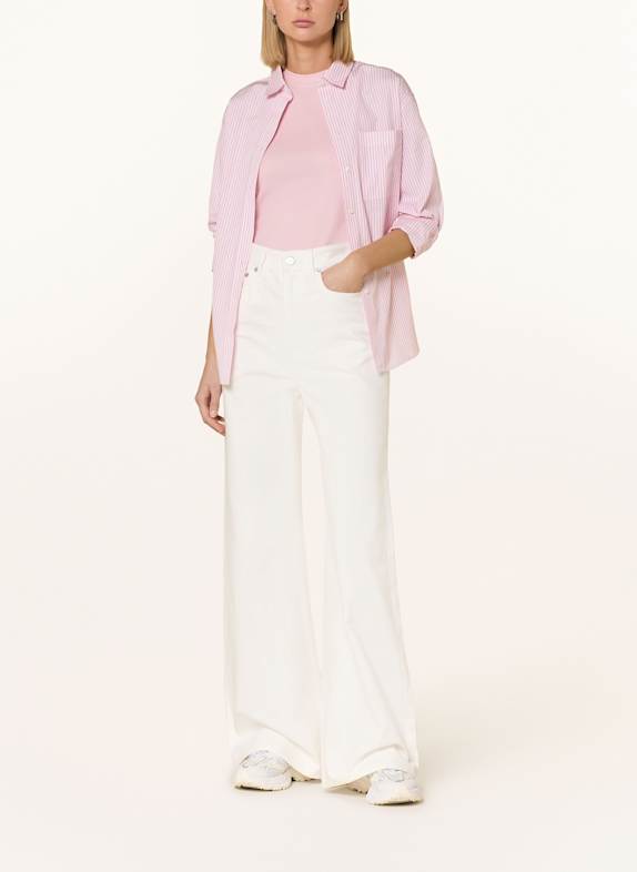 LACOSTE Wide leg jeans SBH WHITE/MULTICO