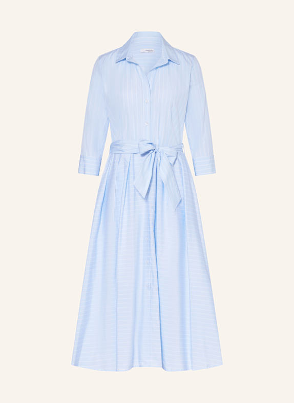 rossana diva Hemdblusenkleid mit 3/4-Arm HELLBLAU/ WEISS