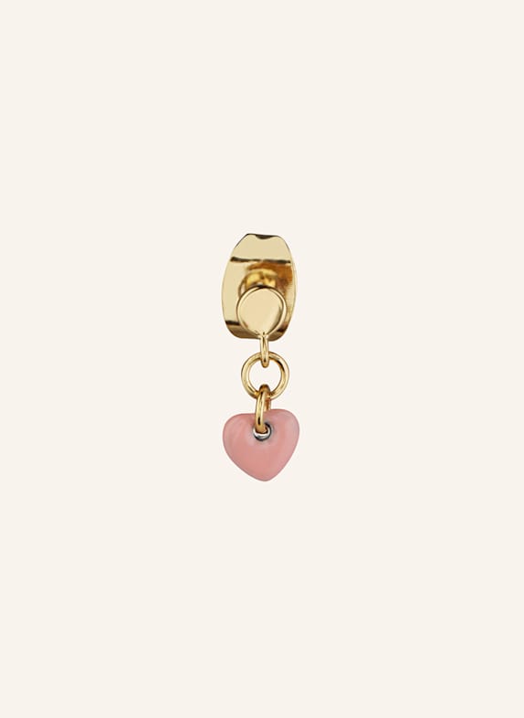 LULU Copenhagen Stud earrings LOVE U DARLING GOLD/ LIGHT RED