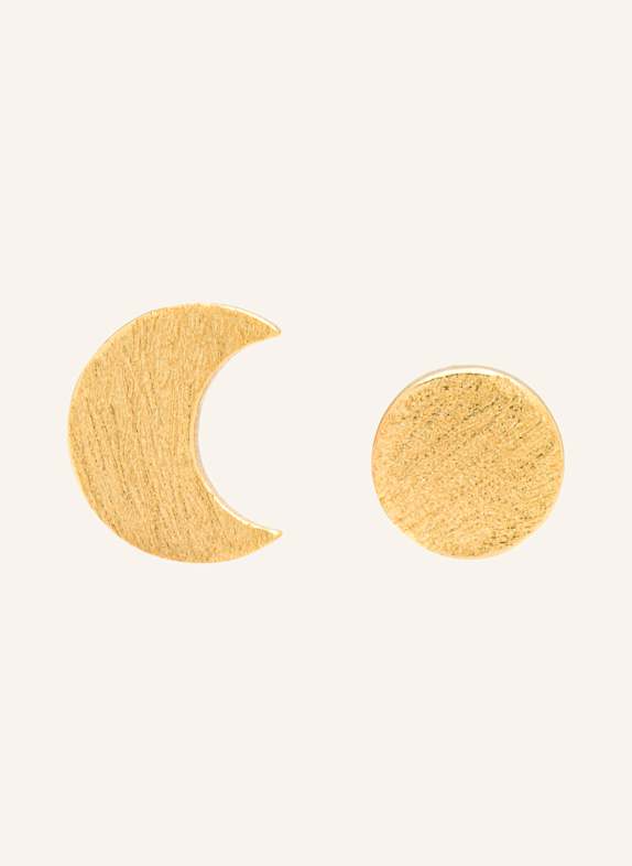 LULU Copenhagen Ohrstecker FAMILY TO THE MOON AND BACK aus 925er Sterlingsilber GOLD