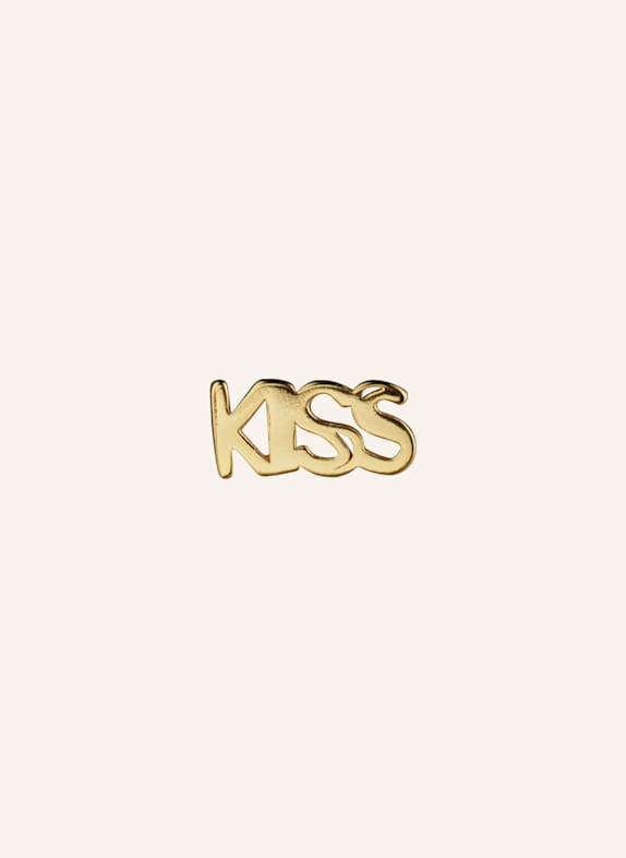LULU Copenhagen Stud earrings WORD KISS GOLD