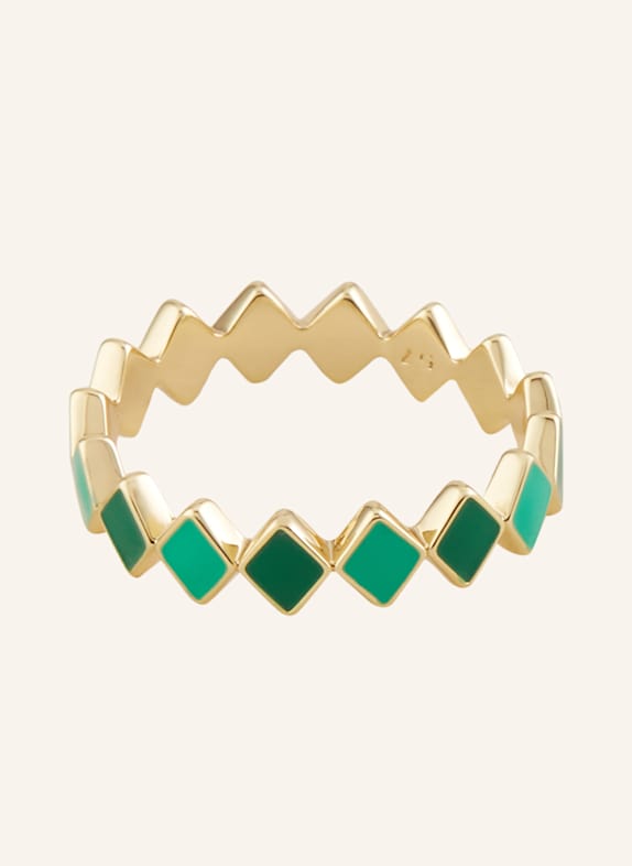 LULU Copenhagen Ring GREEN/ GOLD