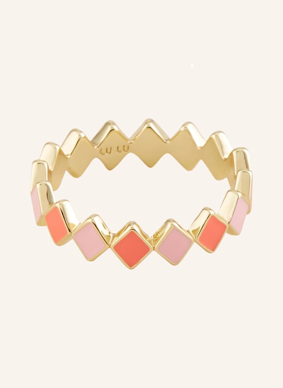 LULU Copenhagen Ring LIGHT PINK/ LIGHT RED
