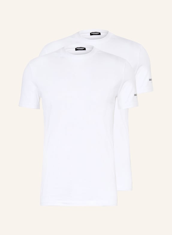 DSQUARED2 2er-Pack T-Shirts WEISS