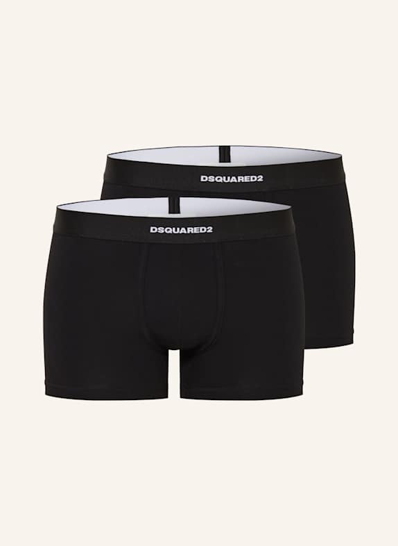DSQUARED2 2er-Pack Boxershorts SCHWARZ
