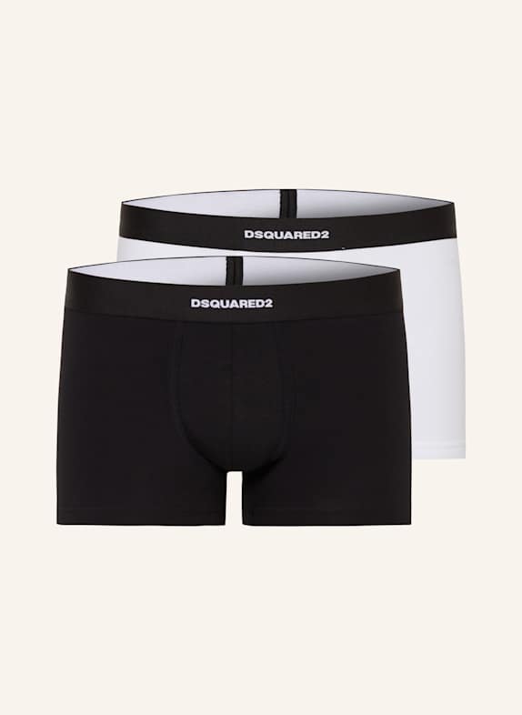 DSQUARED2 2er-Pack Boxershorts SCHWARZ/ WEISS