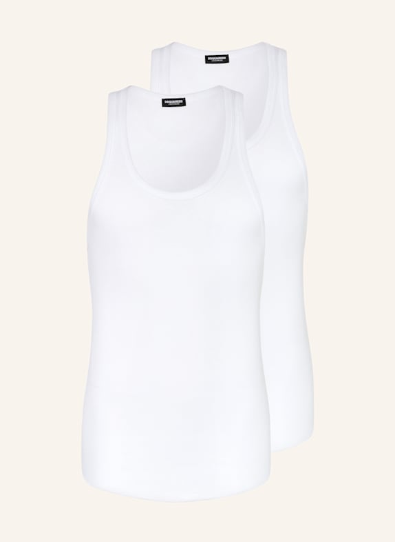 DSQUARED2 2er-Pack Unterhemden WEISS