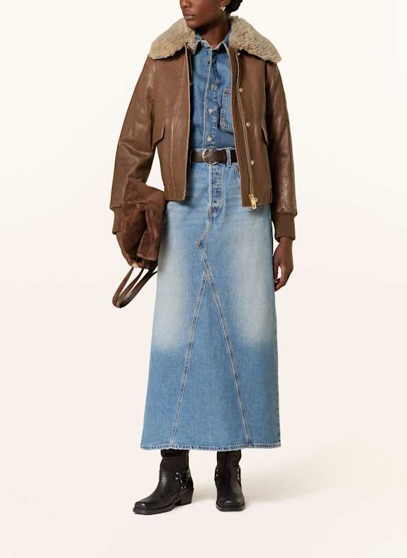 BELSTAFF Kurtka skórzana KNOX KONIAKOWY