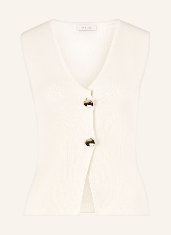 Rich & Royal Strickweste CREME