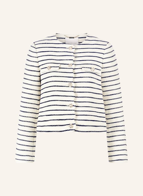 Rich & Royal Bouclé-Jacke WEISS/ SCHWARZ