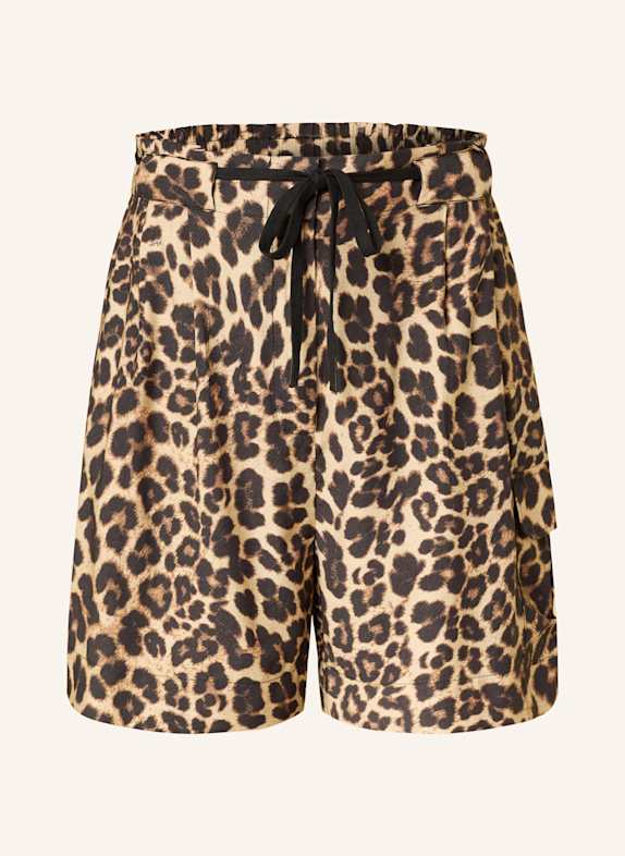COPENHAGEN MUSE Shorts CMGABBY LIGHT BROWN/ DARK BROWN