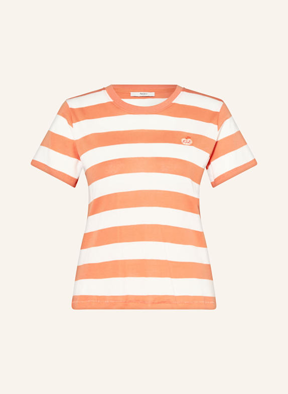 Pepe Jeans T-shirt JINX ORANGE/ CREAM