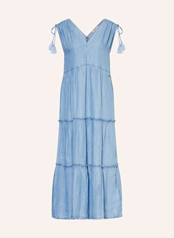Pepe Jeans Sukienka EFFIE w stylu jeansowym NIEBIESKI