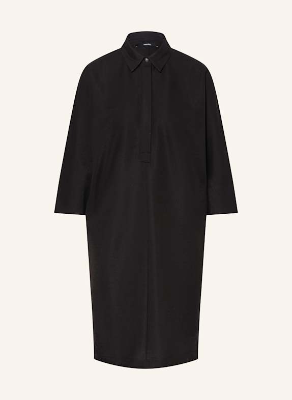 someday Hemdblusenkleid QUIRVE mit 3/4-Arm SCHWARZ