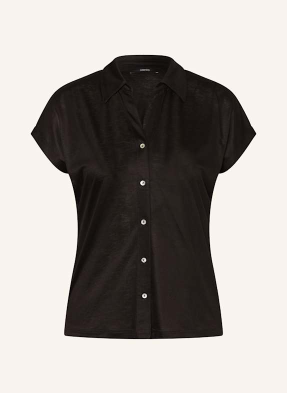 someday Hemdbluse KEDINA aus Jersey SCHWARZ