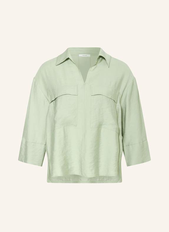 OPUS Blusenshirt FELMA mit 3/4-Arm HELLGRÜN