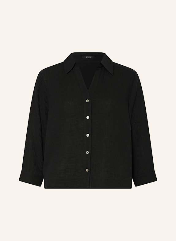 OPUS Musselinbluse FRATEA SCHWARZ