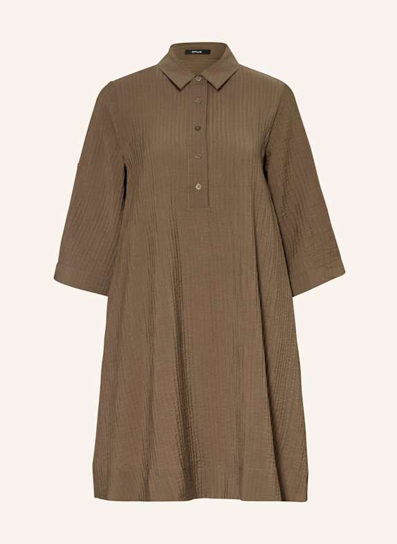 OPUS Kleid WOMARA mit 3/4-Arm OLIV