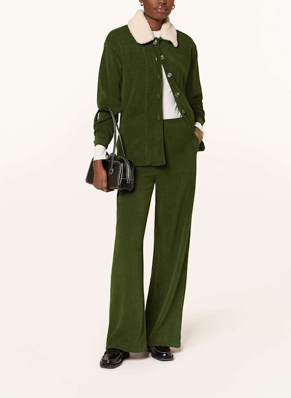 ICHI Jacke IHKATE mit Teddyfell GRÜN