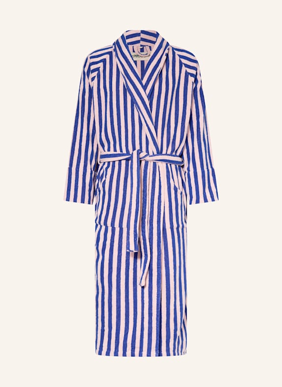 BONGUSTA Unisex-Bademantel NARAM BLAU/ ROSA