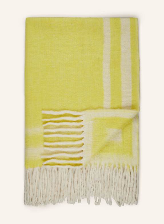 BONGUSTA Throw WEEKEND CREAM/ YELLOW