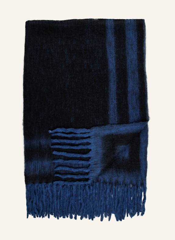 BONGUSTA Throw WEEKEND BLACK/ DARK BLUE