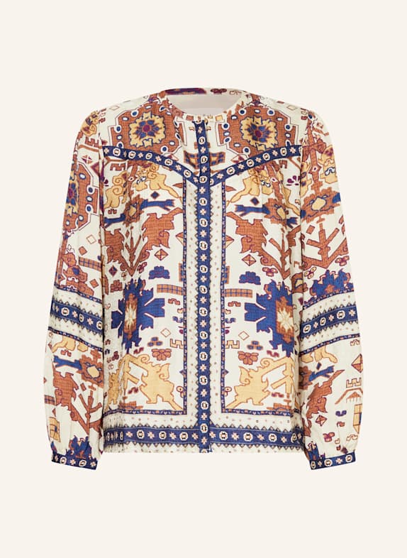 ba&sh Bluse VARONE ECRU/ BRAUN/ DUNKELBLAU