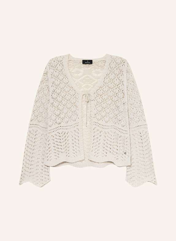 monari Strickjacke mit Glitzergarn CREME