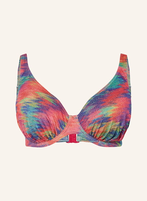 PrimaDonna Bügel-Bikini-Top CAIRO mit Glitzergarn ROT/ BLAU/ GRÜN