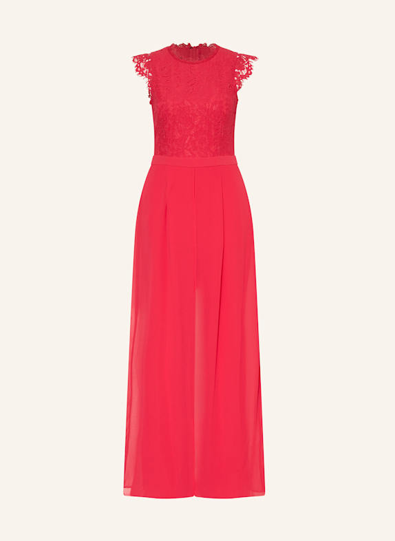APART Jumpsuit mit Lochspitze PINK