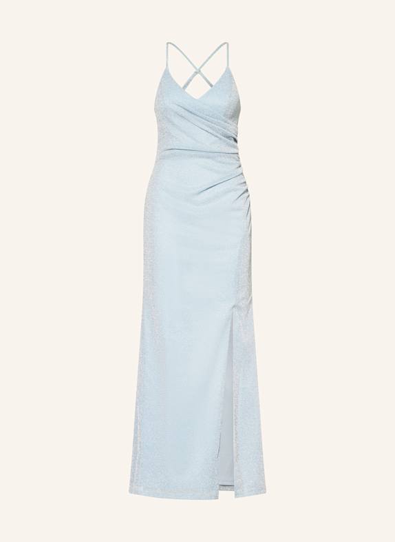APART Abendkleid mit Glitzergarn HELLBLAU