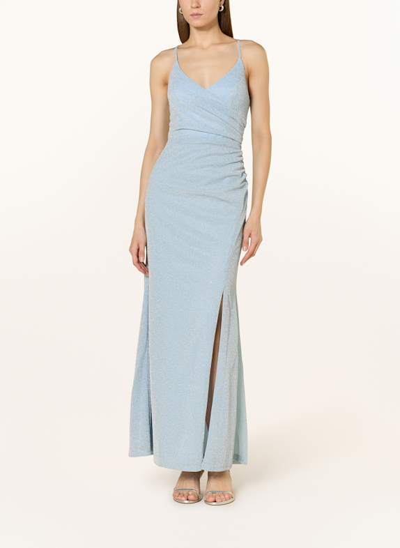 APART Abendkleid mit Glitzergarn HELLBLAU