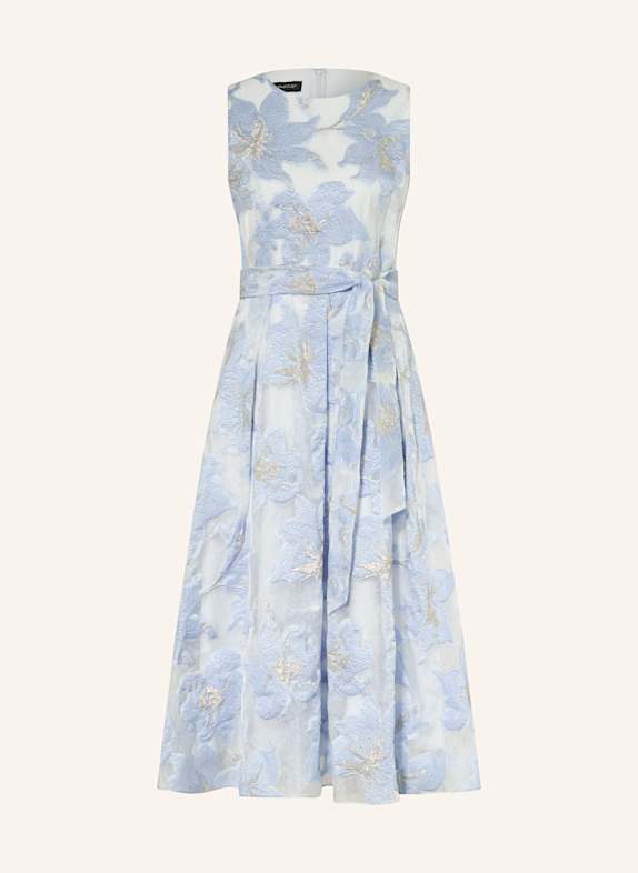 APART Cocktailkleid mit Glitzergarn HELLBLAU/ SILBER