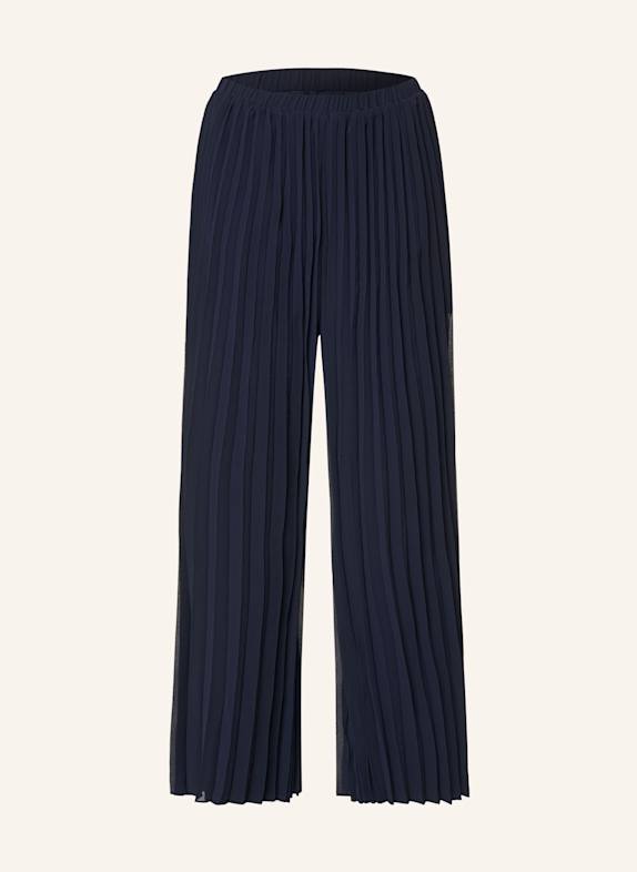 APART Marlenehose mit Plissees DUNKELBLAU