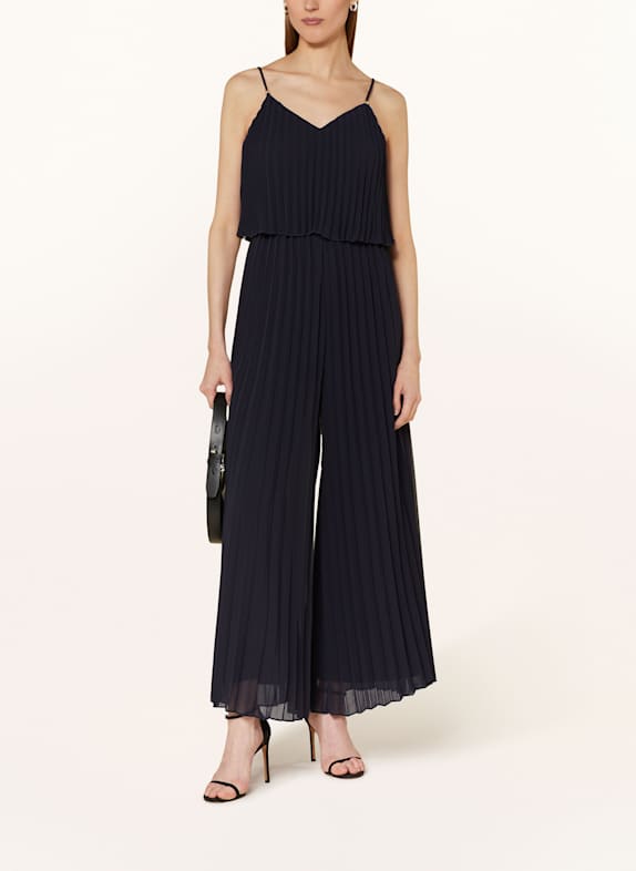 APART Jumpsuit with pleats DARK BLUE