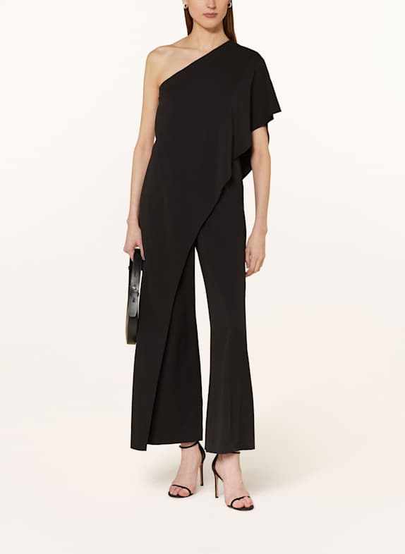 APART One-shoulder jumpsuit BLACK