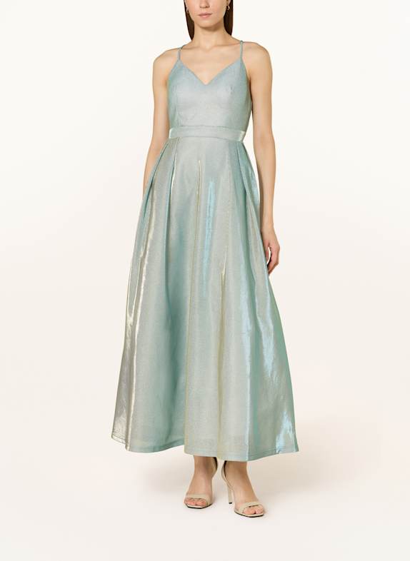 APART Abendkleid mit Glitzergarn MINT/ GOLD