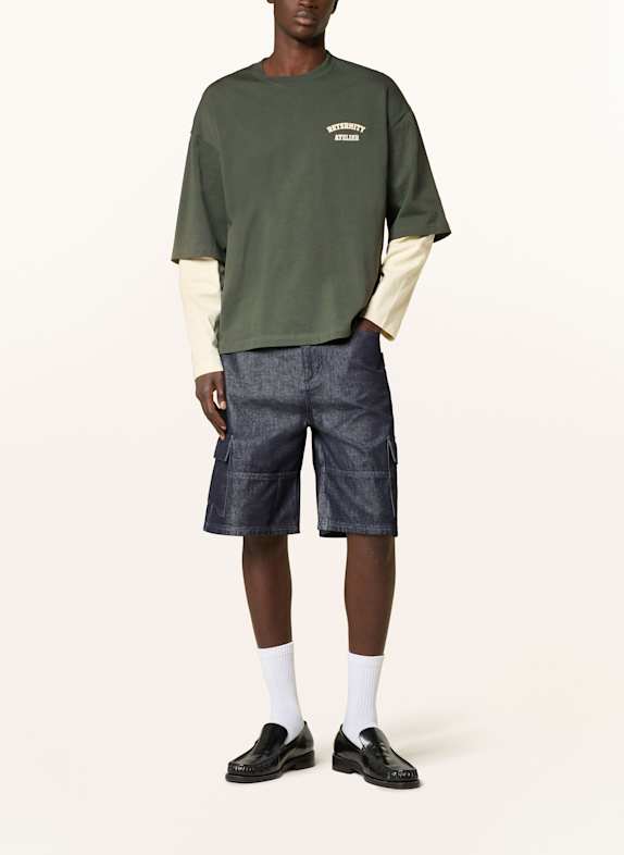 RETERNITY CONCEPTION cargo jeans shorts RAW DENIM