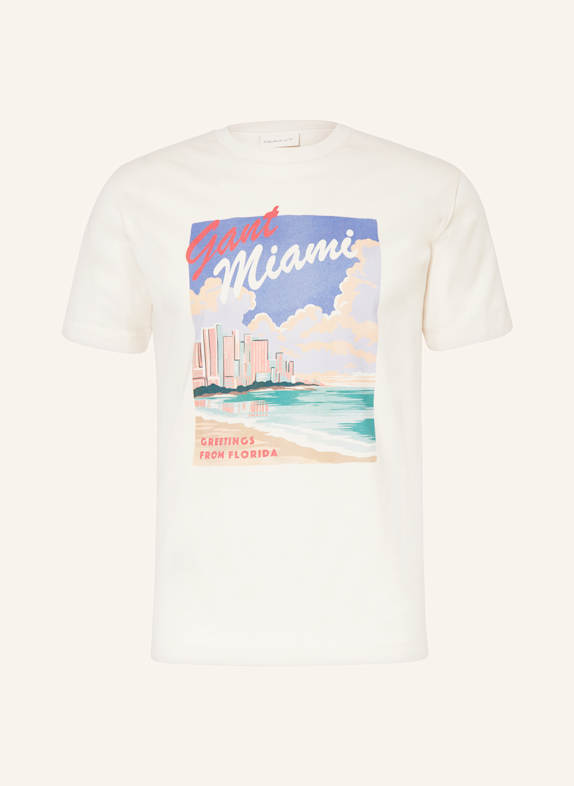 GANT T-Shirt CREME/ BLAU/ BEIGE