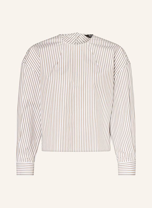 WHISTLES Blusenshirt KIRSTIE TAUPE/ WEISS