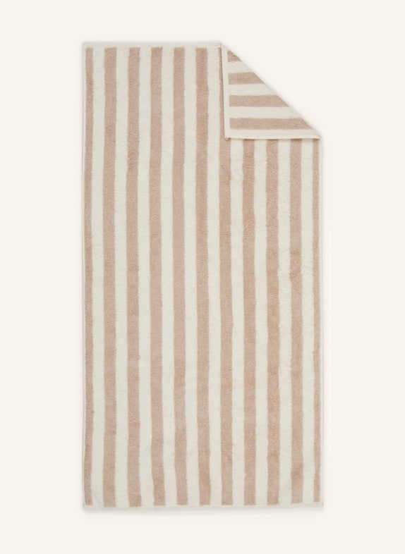 Cawö STUDIO towel CAMEL/ CREAM